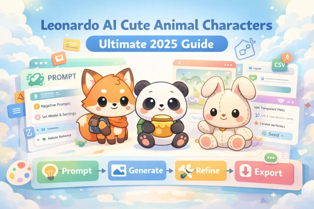 Leonardo AI Animal Characters