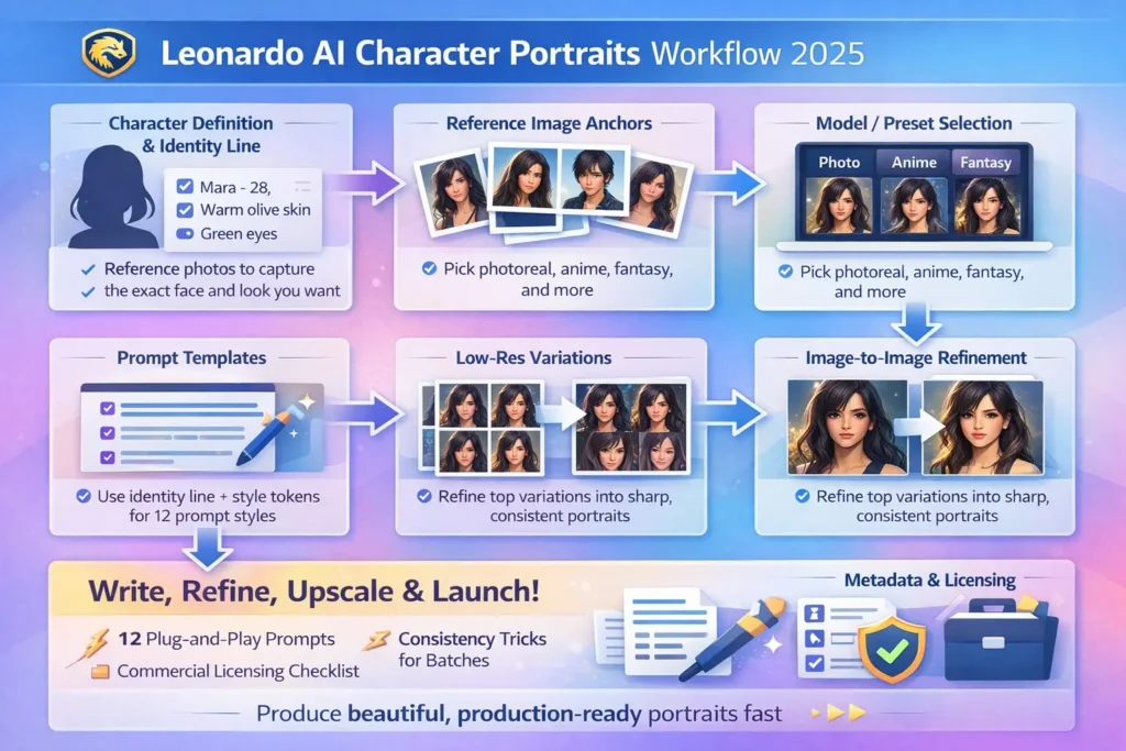 Leonardo AI Character Portraits