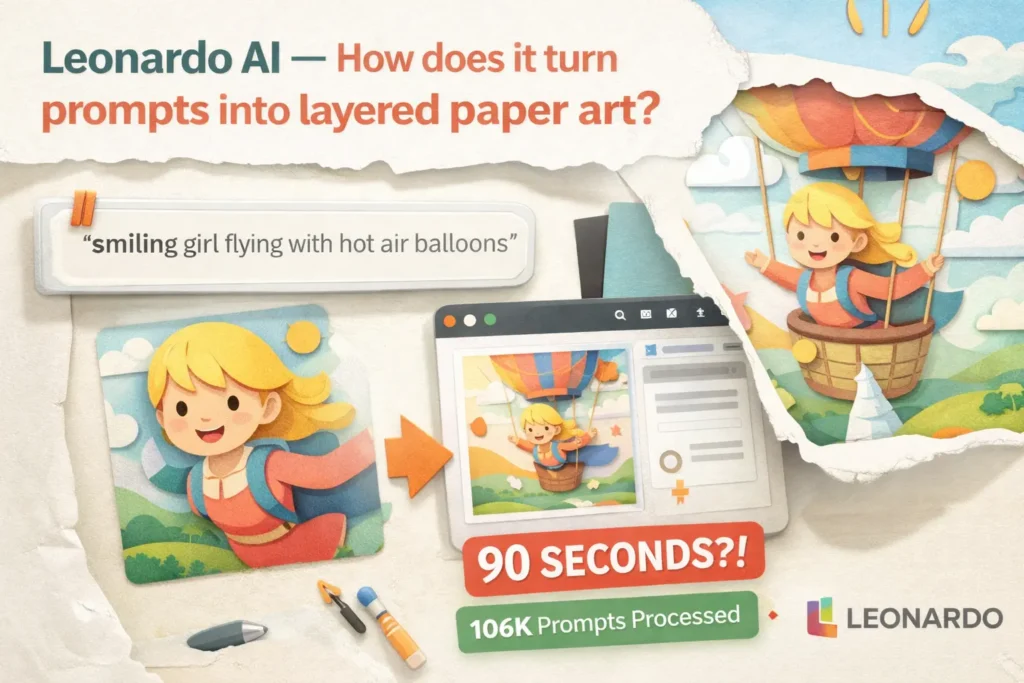 Leonardo AI paper art