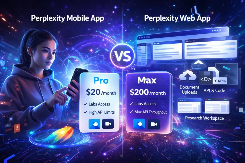 Perplexity Mobile App vs Perplexity Web