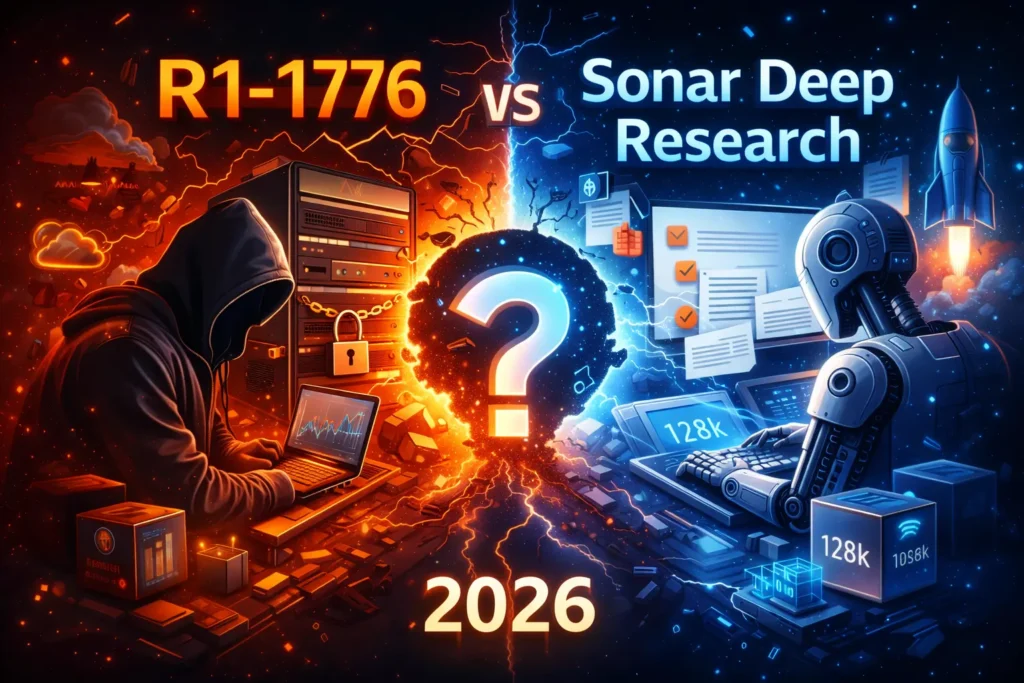 R1-1776 vs Sonar Deep Research