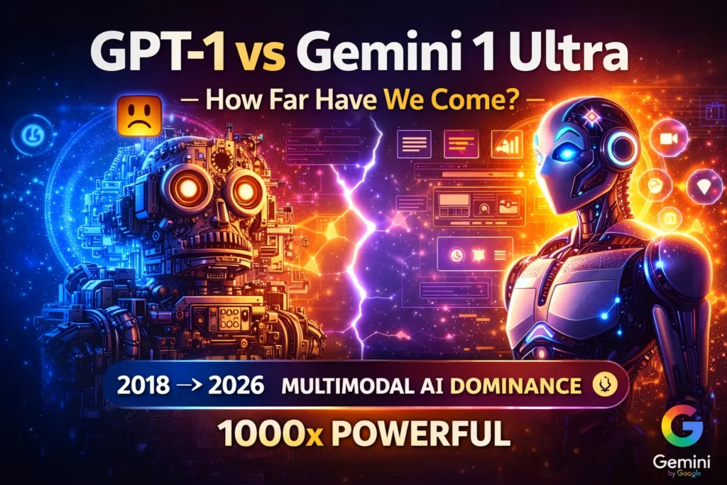 GPT-1 VS Gemini 1 Ultra