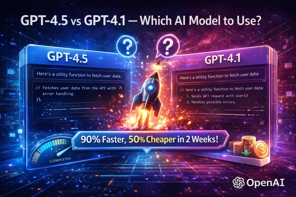 GPT-4.5 vs GPT-4.1