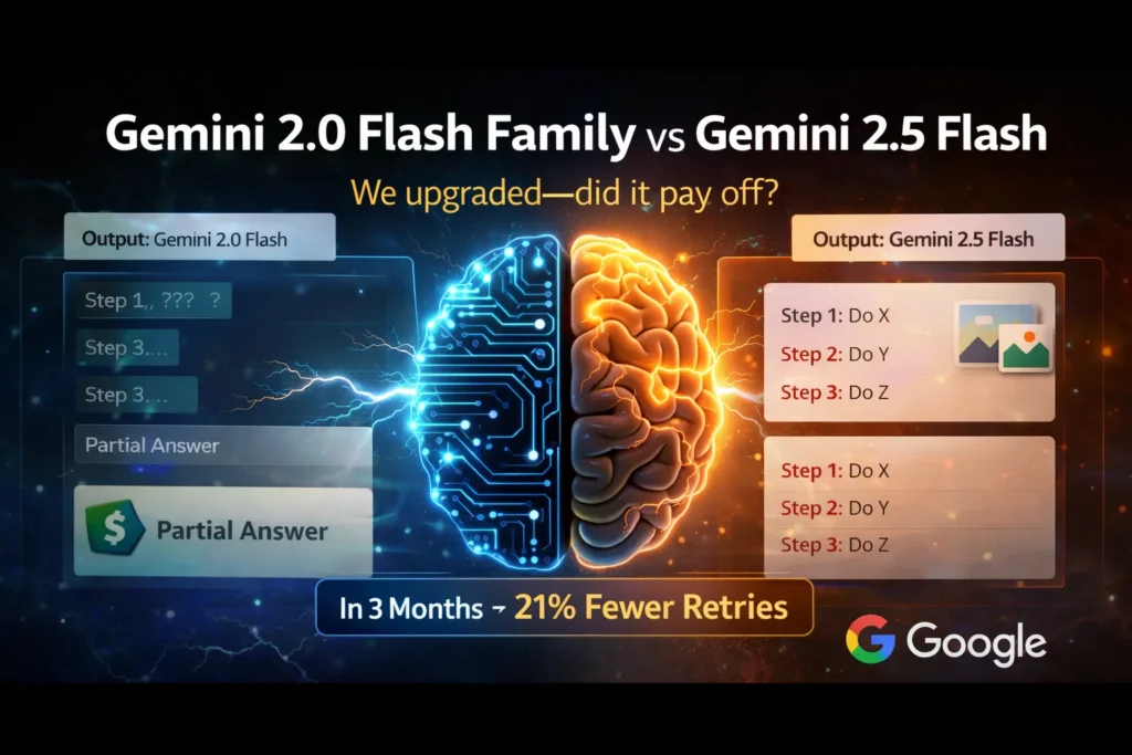 Gemini 2.0 Flash Family vs Gemini 2.5 Flash