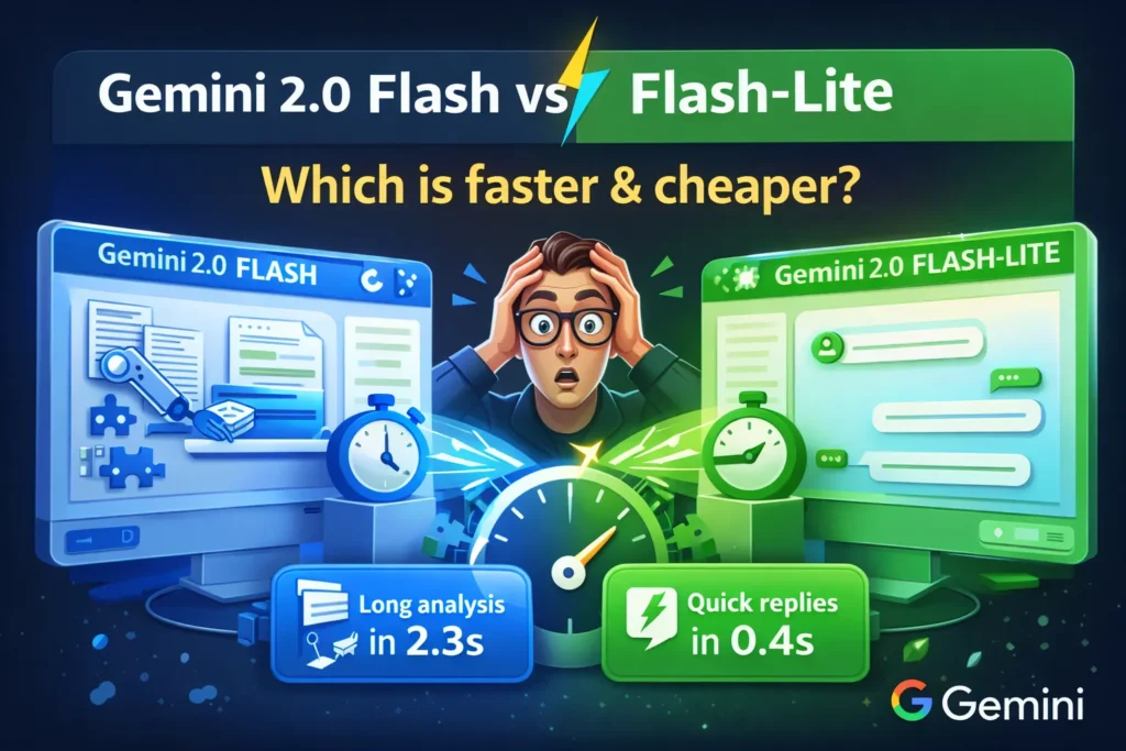 Gemini 2.0 Flash vs Flash-Lite.