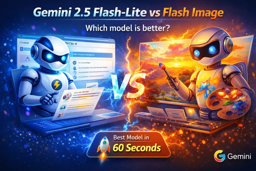 Gemini 2.5 Flash-Lite vs Gemini 2.5 Flash Image