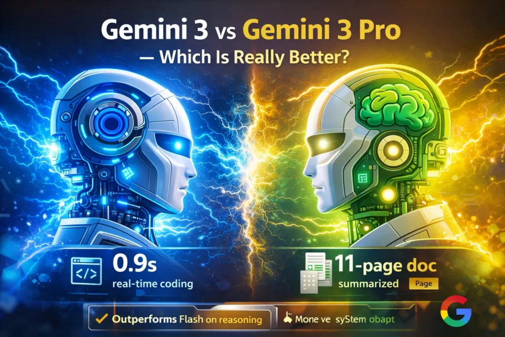 Gemini 3 vs Gemini 3 Pro
