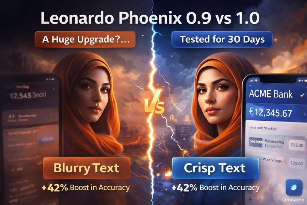 Leonardo Phoenix 1.0 vs Leonardo Phoenix 0.9.
