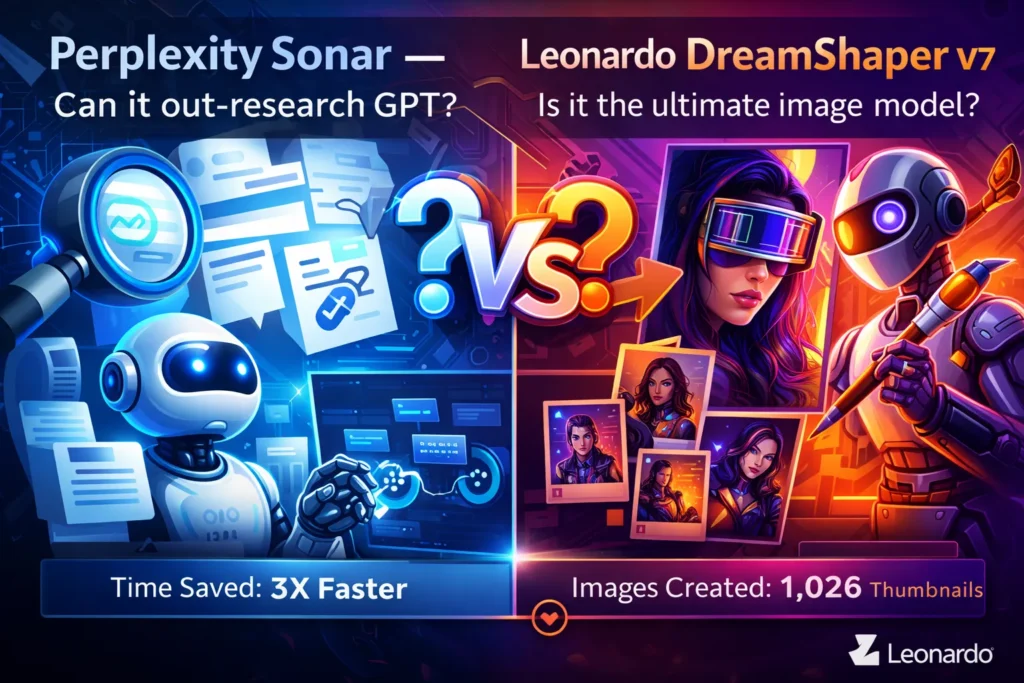 Perplexity Sonar (Models) vs Leonardo DreamShaper v7