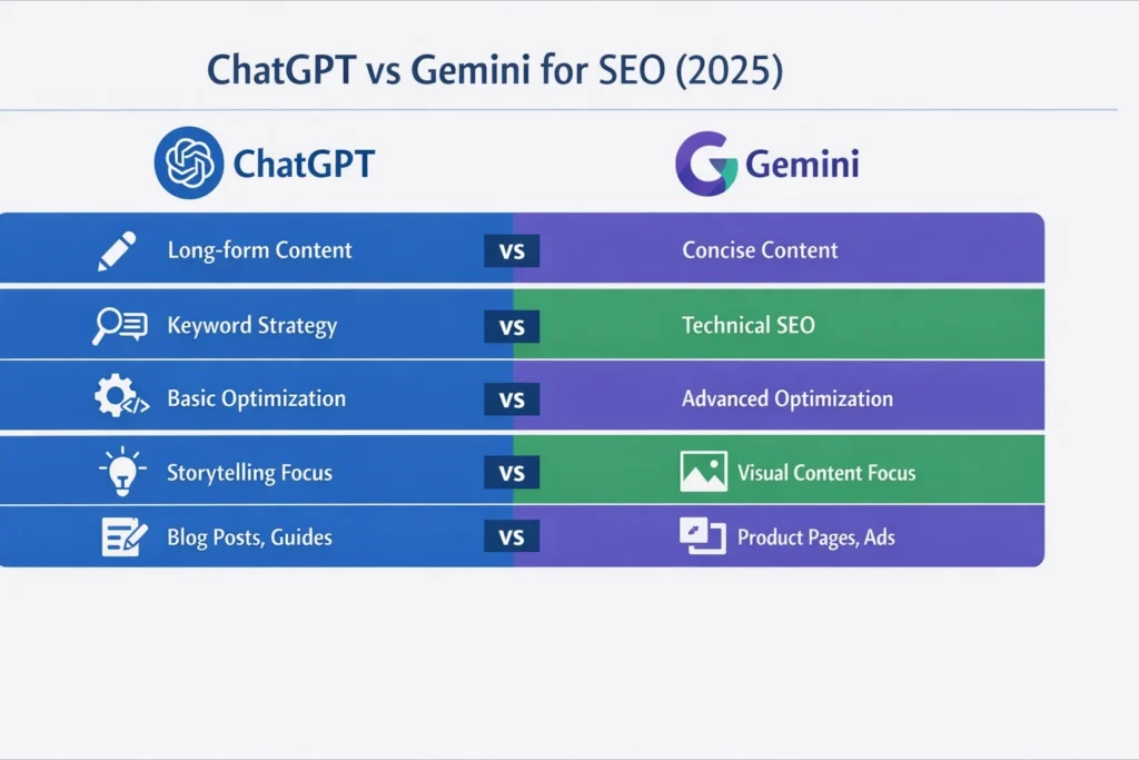 ChatGPT vs. Gemini