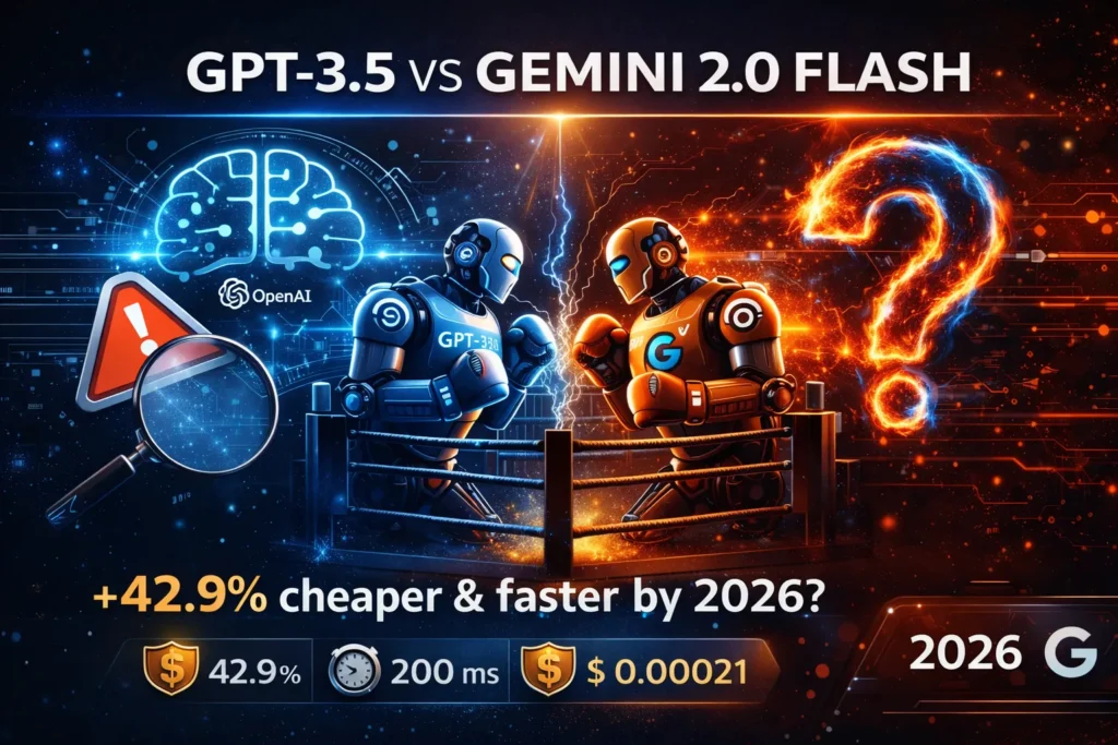 GPT-3.5 vs Gemini 2.0 Flash