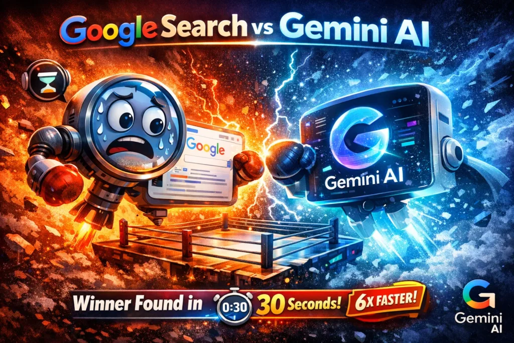 Google Search vs Gemini AI