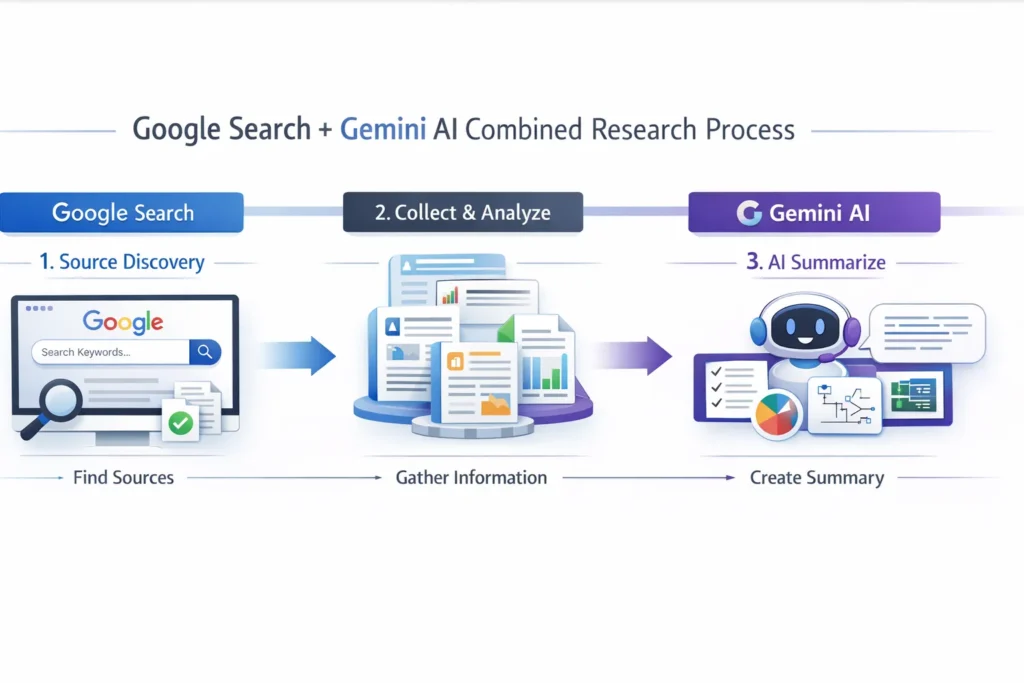 Google Search vs Gemini AI'