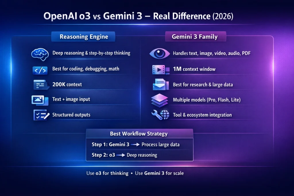 OpenAI o3 vs Gemini 3 Family