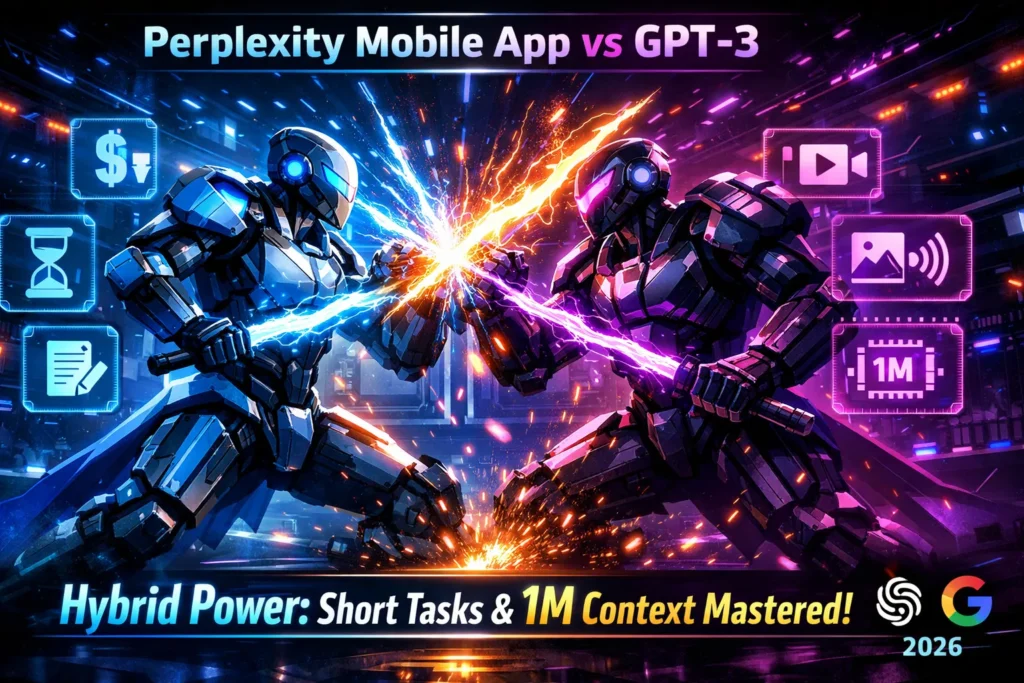 Perplexity Mobile App vs GPT-3 — discover which AI tool delivers better citations, customization, pricing value, and real-world performance in 2026.