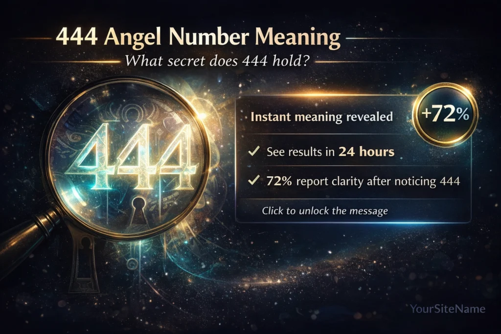 444 Angel Number Meaning